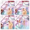 4Pcs DIY Alloy Beadable Crochet Hooks AJEW-TA0003-50B-4