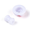 2Pcs Opaque Acrylic Enamel Beads MACR-N018-15A-2