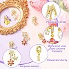 7Pcs 7 Styles Rack Plating Brass Micro Pave Clear Cubic Zirconia Pendants KK-CJ0004-03-3