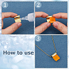 24Pcs 2 Colors Rack Plating Brass Glue-on Flat Pad Bails KK-HS0014-94-4