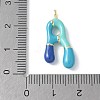 Brass Enamel Pendants KK-E093-03G-A-02-3