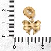 304 Stainless Steel European Dangle Charms STAS-D153-16G-3