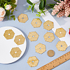 12Pcs Brass Handle Washers DIY-FH0010-54B-C-4