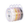 4 Colors Round Copper Wire for Jewelry Making CWIR-BC0002-02-5