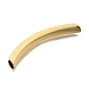 Brass Curved Tube Beads KK-S508-45G-2