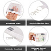 3Pcs Nylon Mesh Zipper Wallets HJEW-TAC0107-5