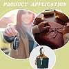 10Pcs 5 Colors Natural Gemstone Keychain KEYC-ME00004-4