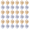 60Pcs 2 Colors Valentine's Day Rack Plating Alloy Pendants FIND-SC0022-81-1