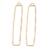 Brass Open Back Bezel Pendants KK-N256-01H-G-1