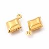 304 Stainless Steel Rhombus Charms STAS-C057-03G-2