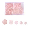  Natural Round Loose Gemstone Rose Quartz Beads G-TA0001-09-14