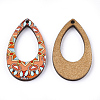 Printed Basswood Pendants X-WOOD-S045-001C-2