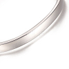 Tarnish Resistant 304 Stainless Steel Cuff Bangles STAS-I110-10-4mm-P-3