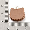 Cookies Theme Imitation Food Resin Pendants X-RESI-B021-02A-02-3