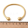 304 Stainless Steel Cuff Bangles BJEW-P387-02G-5