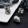 8Pcs Tibetan Style Alloy European Beads FIND-DC0008-33-4
