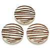 Painted Natural Wood Beads WOOD-N006-06C-1