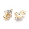 Rack Plating Alloy Rhinestone Pendants PALLOY-T091-25M-G-3