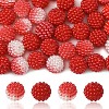100Pcs 2 Styles Imitation Pearl Acrylic Beads OACR-YW0002-58C-1