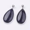 Synthetic Blue Goldstone Big Pendants G-I184-05-1