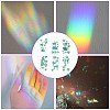 6PCS PVC Stickers Dazzling Color Window Stickers 3D Laser Puppy And Heart Shapes Electrostatic Glass Window Stickers JX834A-4