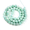 Anti-Tarnish Electroplate Glass Beads Strands X-GLAA-N010-8mm-03-2