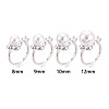 Windmill Brass Micro Pave Clear Cubic Zirconia Cuff Ring Settings KK-T076-36G-4