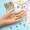 40Pcs 8 Colors Rhinestone Pendants IFIN-YW0003-95-5