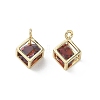 Brass Micro Pave Cubic Zirconia Pendants KK-A299-23G-05-1