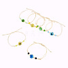 6Pcs 6 Styles Glass Bead Braided Bead Bracelets BJEW-TA0001-21-3