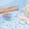 320Pcs 8 Colors Transparent Acrylic Beads MACR-PA0001-25-4