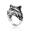 Wolf Zinc Alloy Finger Rings for Men PW-WG8046D-02-4