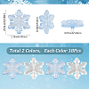 36Pcs 2 Colors Luminous Transparent Acrylic Beads OACR-SC0002-78-2