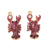 304 Stainless Steel Enamel & Glitter Powder Pendants STAS-Q119-07G-02-1