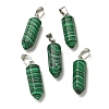 Natural & Synthetic Mixed Gemstone Pendants G-Z067-07P-01-2