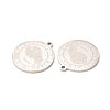 Non-Tarnish 304 Stainless Steel Pendants STAS-A074-03D-P-3