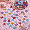 180Pcs 6 Colors EVA Glitter Powder Stickers DIY-LP0001-16-3