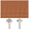 2Pcs 2 Styles DIY Alloy Steel Leathercraft Stamps TOOL-GF0003-53A-1
