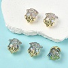 5Pcs UV Plating Transparent Acrylic Beads MACR-YW0004-28G-1