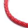 Braided Round Imitation Leather Bracelets Making BJEW-H610-03G-07-3