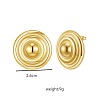 304 Stainless Steel Stud Earrings WG128D7-02-1