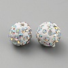 Handmade Polymer Clay Rhinestone Beads CLAY-WH0011-08L-1