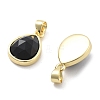 Natural Obsidian Charms G-L553-47G-01-2