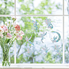 Waterproof PVC Colored Laser Stained Window Film Adhesive Stickers DIY-WH0256-023-7