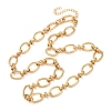 10MM 304 Stainless Steel Oval Link Chain Necklaces for Women X-NJEW-G194-04G-4