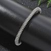 304 Stainless Steel Stretch Bangles for Women BJEW-P315-02G-P-1