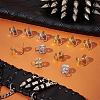 20Pcs 304 Stainless Steel Spiral Pad Cuff Earrings KK-UN0005-21-2