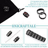 Unicraftale 14Pcs 7 Size Titanium Steel Grooved Finger Rings Set RJEW-UN0002-71EB-5