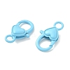 20Pcs Spray Painted Eco-Friendly Alloy Lobster Claw Clasps PALLOY-YW026-01-2