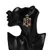 Alloy Stud Earrings for Women EJEW-J045-06LG-4